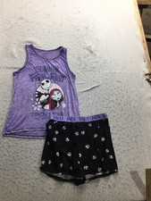 Disney Nightmare Before Christmas Sleepwear Set Womens S Small Tank Shorts Print