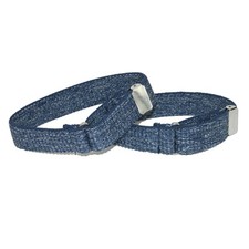CTM Men's Elastic Denim Adjustable Armband Sleeve Garter