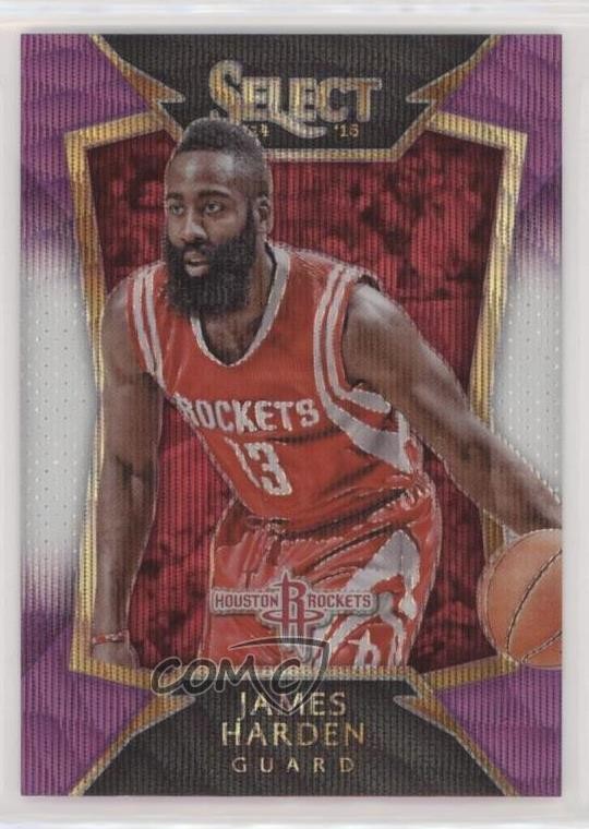 2014-15 Panini Select Concourse Purple & White Prizm James Harden #26 k5j