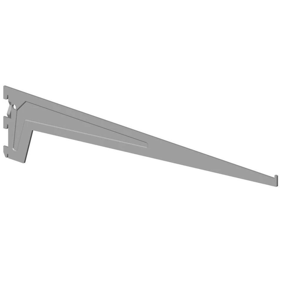 10100-00158= Regal Träger EL50 3 Haken weißalu T600 mm Classic 50 Element System