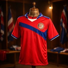 Cost Rica International Soccer Jersey Size M Red/Blue