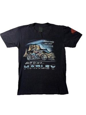USA製 Harley-Davidson 3D EMBLEM Daytona Vintage 1985 Harley-Davidson T-Shirt 3D Emblem Daytona Bike Week