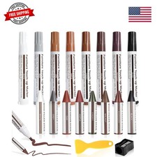 8 Colors Wood Wax Sticks Wood Markers Furniture Repair Kit, Wood Floor Scra...