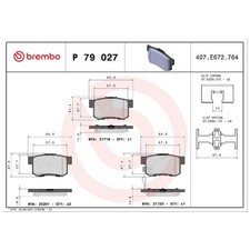 Satz Bremsbeläge Bremsklötze hinten für Honda Civic 6 MB MA EJ 7 EM2 ES | 245