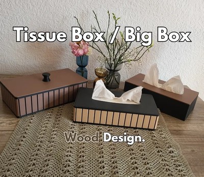 Holz Kunst Tissue Große Box Wohnungsverschönerung | Behälter