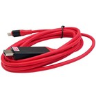 USB Typ-C auf HDMI Konverter Rot Kabel 4K HDTV Adapter für Samsung Galaxy A54 5G
