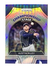2022 Prizm Baseball Championship Stage Silver #CS-5 Austin Riley Atlanta Braves