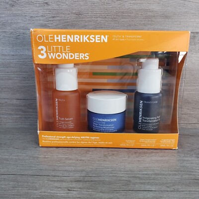 Ole Henriksen 3 Little Wonder Skincare Set NEW Sealed QUICK SHIP Truth Transform