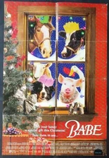 James Cromwell children's farm lovely pig BABE original movie poster 3024