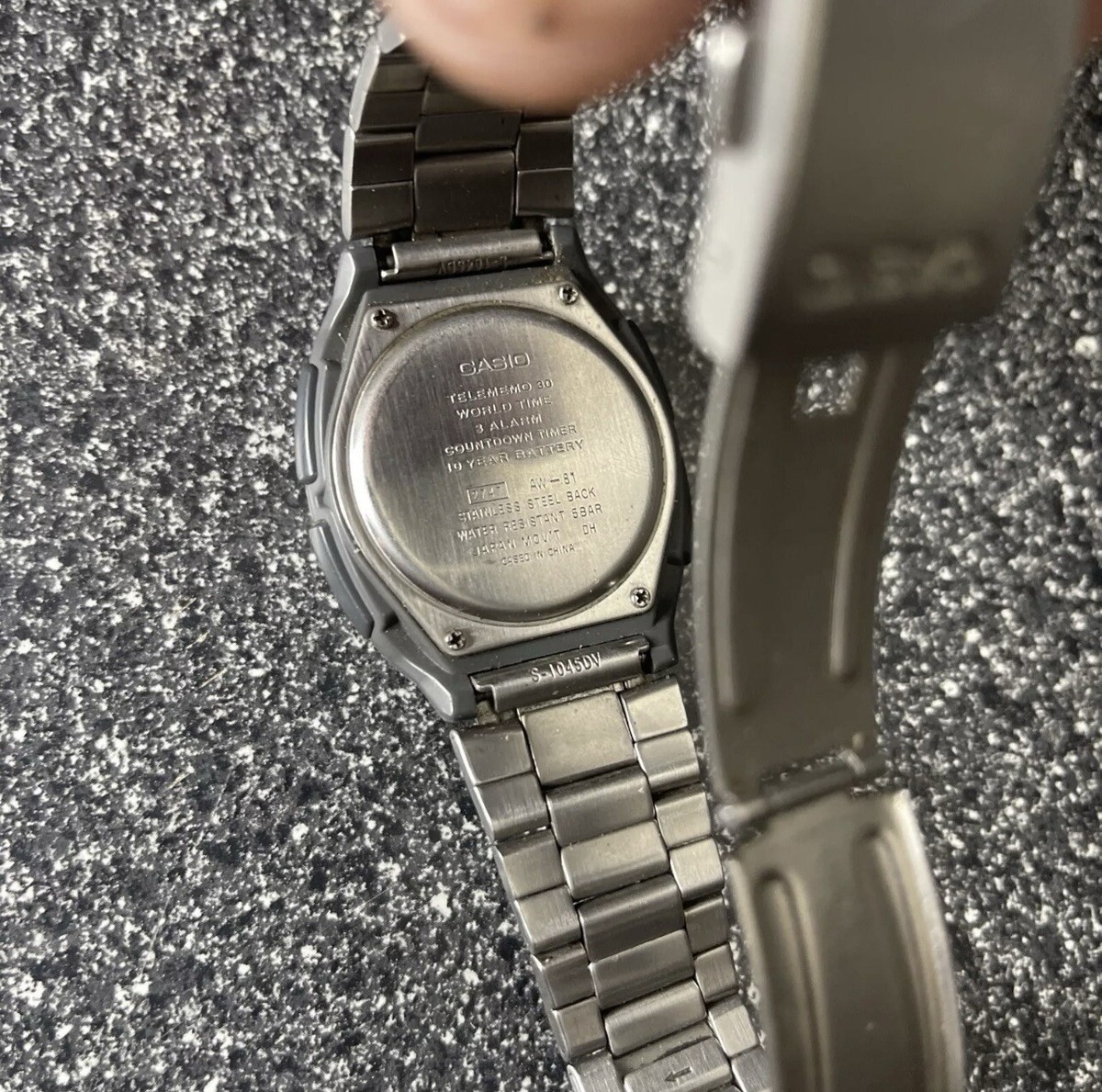 Casio Illuminator Telememo 30 Analog/Digital w/3 Alarms - World