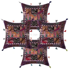 Vintage Cushion Cover Indian Sofa Cover Ethnic Decorative Bohemian Home Decor