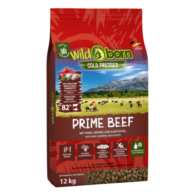 Wildborn PRIME Beef 12 kg - getreidefreies & kaltgeresstes Hundefutter