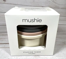 Mushie Stacking Cups Tower Nesting Stacking Toys Baby 0-3 Years NEW
