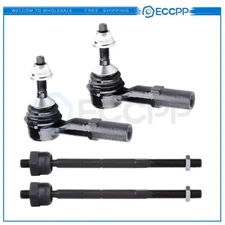 4pc Front Inner Outer Tie Rod Links Set For Ford Expedition & Lincoln Navigator