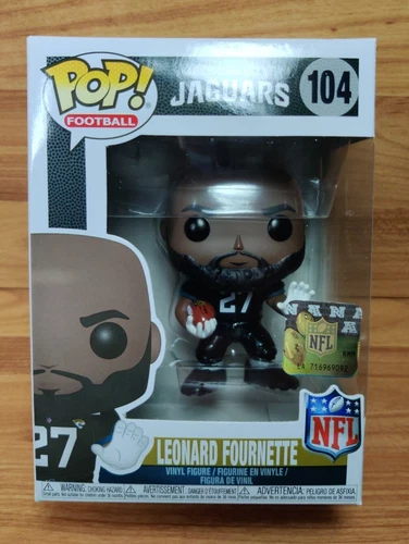 Funko Pop! NFL LEONARD FOURNETTE Jaguars (Black Jersey) #104 *Nice Box 