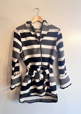 Smartwool W's Nokoni Striped Hooded Tie Waist Jacket Coat Size Xs
