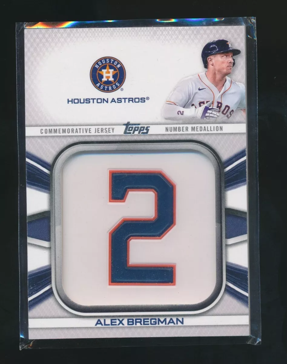 ALEX BREGMAN 2022 TOPPS SERIES ONE PLAYER JERSEY NUMBER PATCH