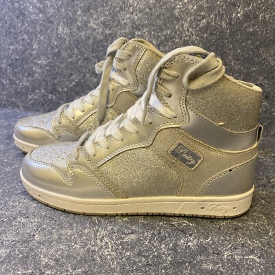 Pastry Silver Glam Pie Glitter High Top Dance Sneaker Size
