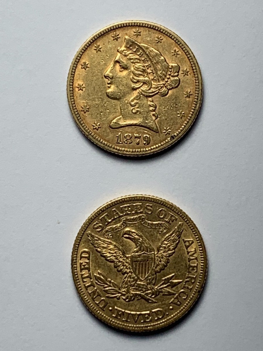 1879 $5 Five Dollar Liberty Head Gold Half Eagle | eBay