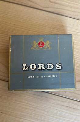 l&b cigarettes Vintage Lords Cigarettes Box Empty LB D-3