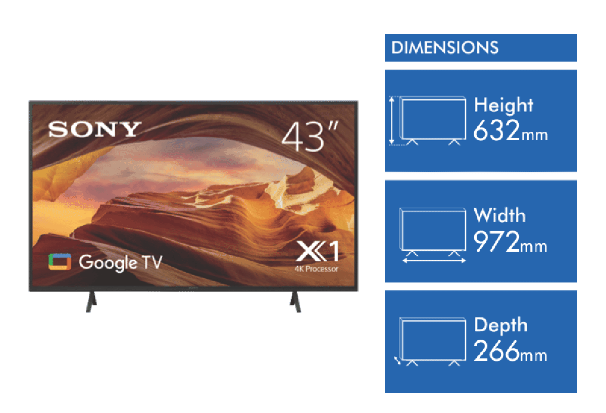 Sony 43 Inch X77L 4K UHD BRAVIA LED Google HDR TV 23 KD43X77L eBay