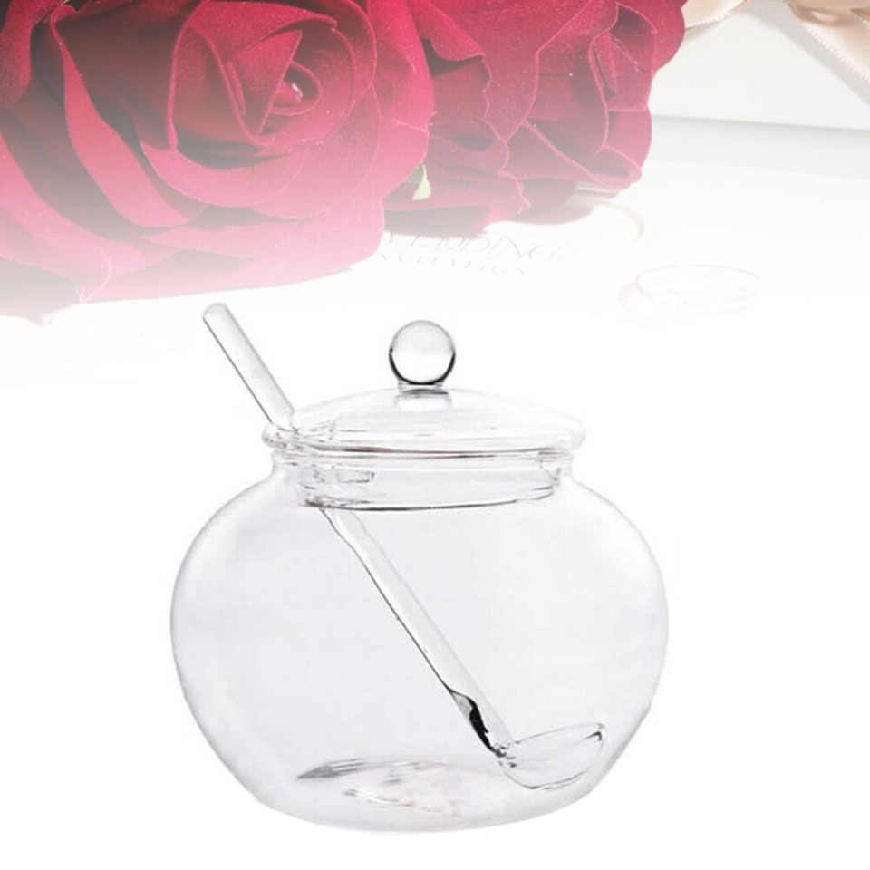 Glass Jar Tea Jars with Lids Seasoning Container Sugar Pots eBay