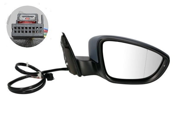 Exterior Mirror Right for VW Passat (B7/36) 11.2010- 7 Pin/ Heated/ With Turn