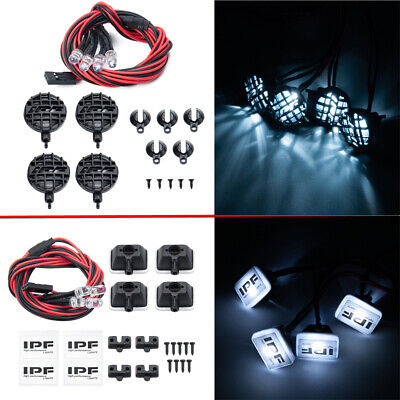 2PC LED Lights 10mm for 1/10 1/8 Traxxas TRX4 Axial SCX10 D90 RC Car Spare Part