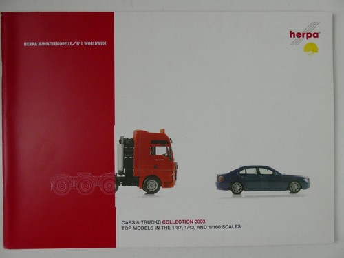 Herpa Cars&Trucks News&Collection 2003 Catálogo H-25309 | Zustand: Akzeptabel