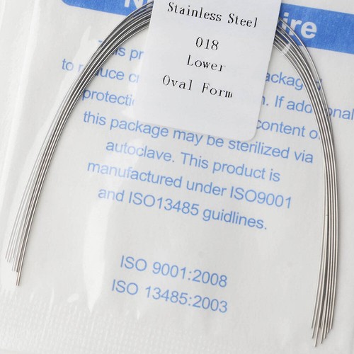 Dental Orthodontic Arch Wire Wires Oval Form Stainless Steel Round/Rectangular - Photo 53/208
