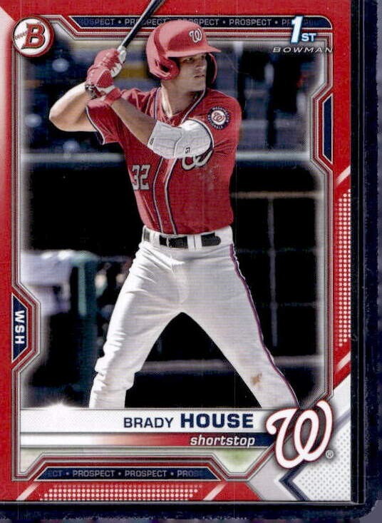 2021 Bowman Draft - Brady House Red 1st 2/5 #BD-186 (RC)