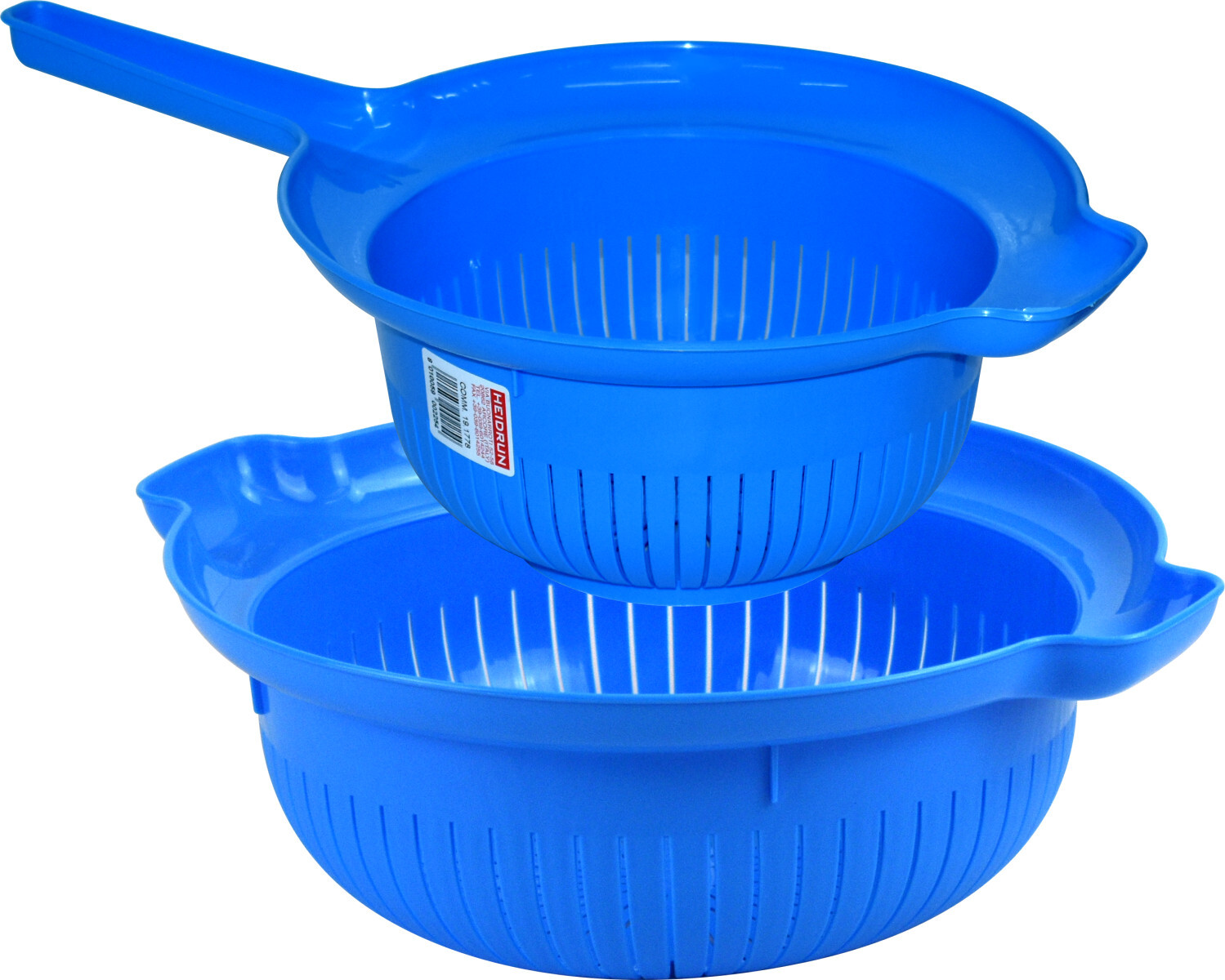Plastic Colander Food Strainer 2pc 30cm 24cm Vegetable Strainer Drainer