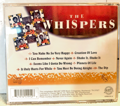 THE WHISPERS CD- The Whispers Top Hits, KRB 5191-2, 1997 | eBay