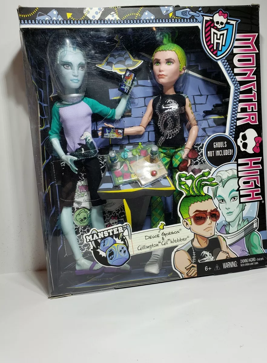 MATTEL Monster High Mansters 2Pack Gil Webber And Deuce Gorgon - Monster  High Mansters 2Pack Gil Webber And Deuce Gorgon . Buy Gil webber and deuce  gorgon toys in India. shop for