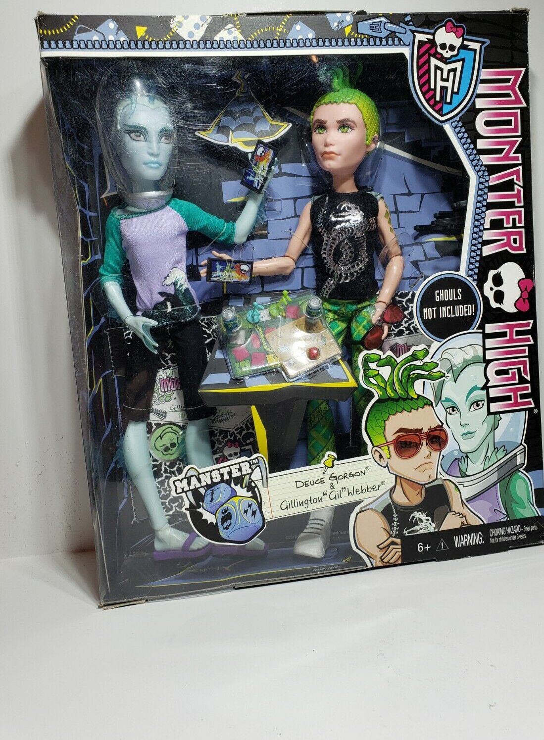 Gil Webber & Deuce Gorgon 2-pack - Mansters - Monster High - CBX42 -  Recenzja - video Dailymotion