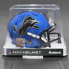 Detroit Lions Speed Mini Helmet Riddell NFL Licensed 2024 BLUE ALTERNATE New!