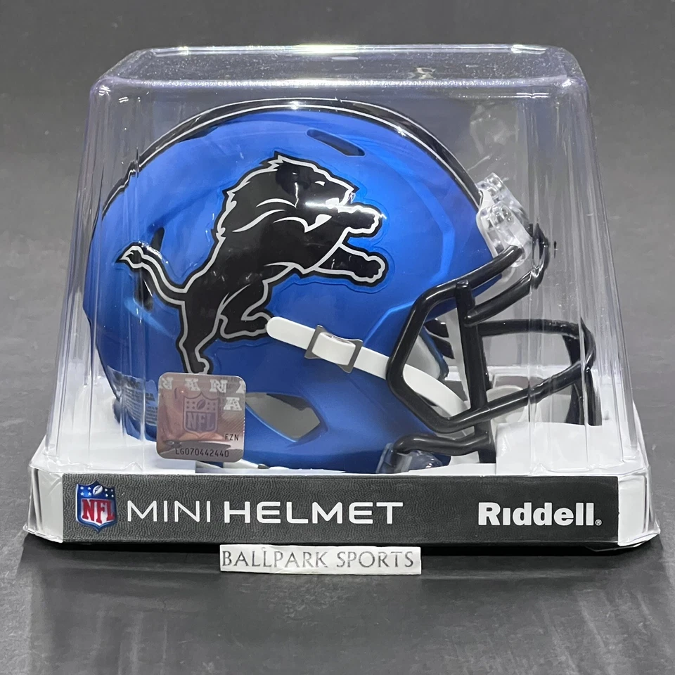 Detroit Lions Helmet Riddell Replica Mini Speed Style On-Field Alternate 2024