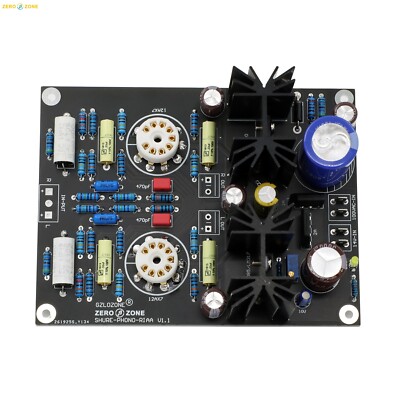 HIFI 12AX7 Tube MM RIAA Turntable Phono Preamplifier Kit Base On SHUER M-65