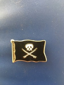 Classic Surf Logo Surf Pirate enamel pins, surfing, surfboard