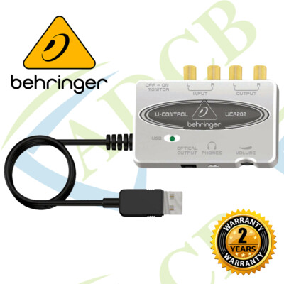 Behringer U-Control UCA202 2 Input/Output USB Audio Interface