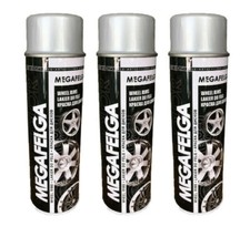 Felgenlack Megafelga Felgen-Spray Farbe Autolack Silber 3 x 500ml 