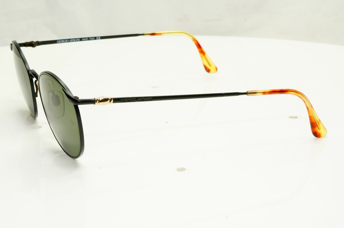 Authentic Giorgio Armani 1997 Vintage Sunglasses Black Green