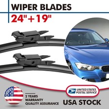 24"19" Front Windshield Wiper Blades For BMW 3 Serie E90 E91 F30 F31 F34 F80