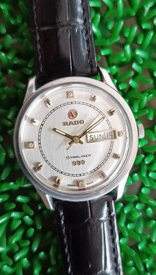 NICE & RARE VINTAGE RADO STARLINER 999 AUTOMATIC 17 JEWELS SWISS