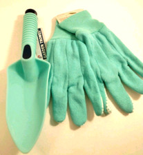 LADIES FABRIC GLOVES with Dots  by Mid West G...