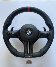 Bmwmsport F30f20f32f40 Steering Wheel Perforated Leatherpaddlecarbon Insert-mir.red Bmwmsport F30f20f32f40 Steering Wheel Perforated Leatherpaddlecarbon Insert-mir.red
