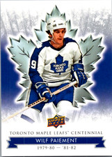 2017 UD Maple Leafs Centennial Wilf Paiement #63 Toronto Maple Leafs