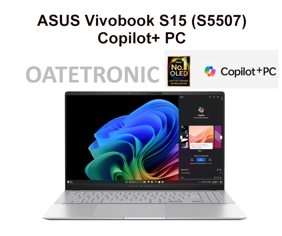 ASUS Vivobook S15 (S5507) Copilot+ PC Snapdragon X Plus X1P 64 ASUS Vivobook S15 (S5507) Copilot+ PC Snapdragon X Plus X1P 64