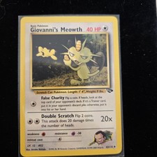 Giovanni's Meowth 43/132 Gym Challenge Regular Pokemon Card on eBay