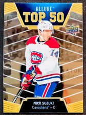Nick SUZUKI 2019-20 Upper Deck Allure Hockey Top 50 RC !! Montreal Canadiens !